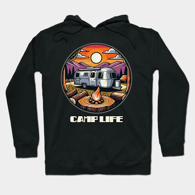 Camp Life Airstream Hoodie by Tofuvanman